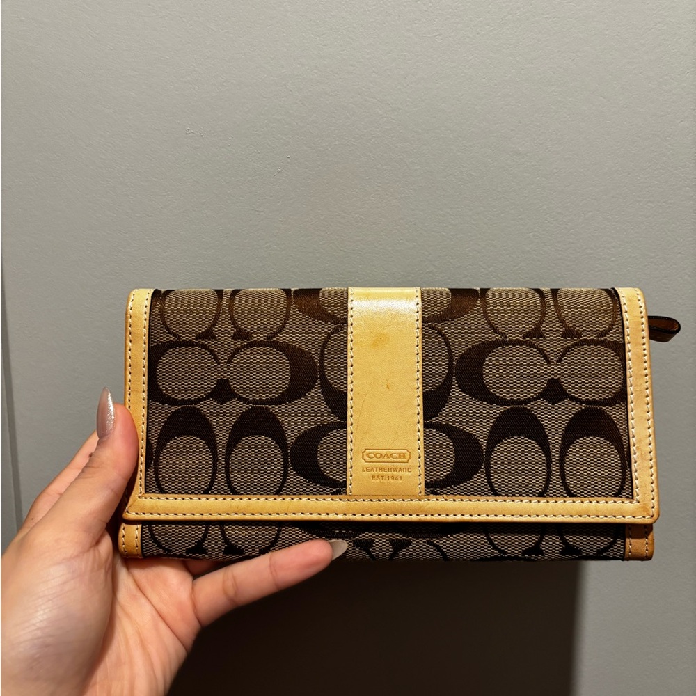 Coach monogram wallet